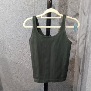 a new day Olive Ribbed Tank Top